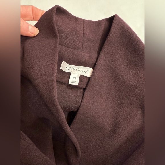 PROLOGUE  Women's eggplant/rich brown tie waist trench size XS - Picture 11 of 15